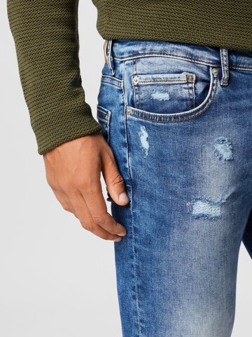 Only & Sons Skinny Jeans 'Warp' in Blau