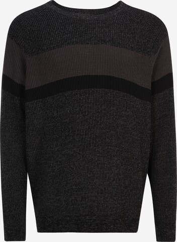 Pull-over Jack & Jones Plus en noir : devant