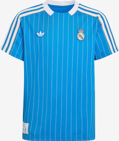 Sportiniai marškinėliai 'Real Madrid' iš ADIDAS ORIGINALS, spalva – dangaus žydra / balta, Prekių apžvalga