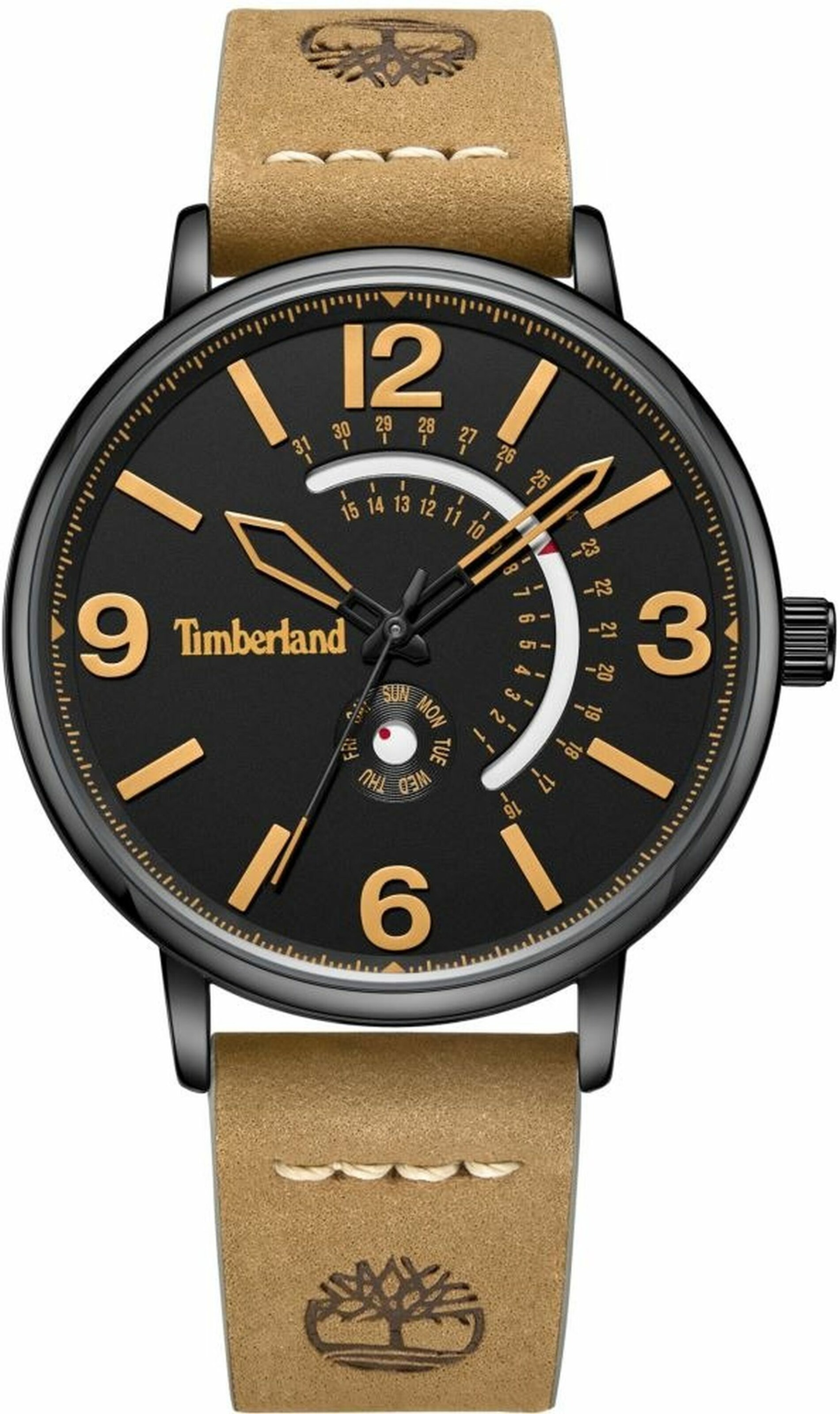 TIMBERLAND Analoog horloge in Beige: voorkant