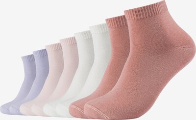 s.Oliver Kurzsocken 'Roma' in flieder / rosé / pastellrot / weiß, Produktansicht