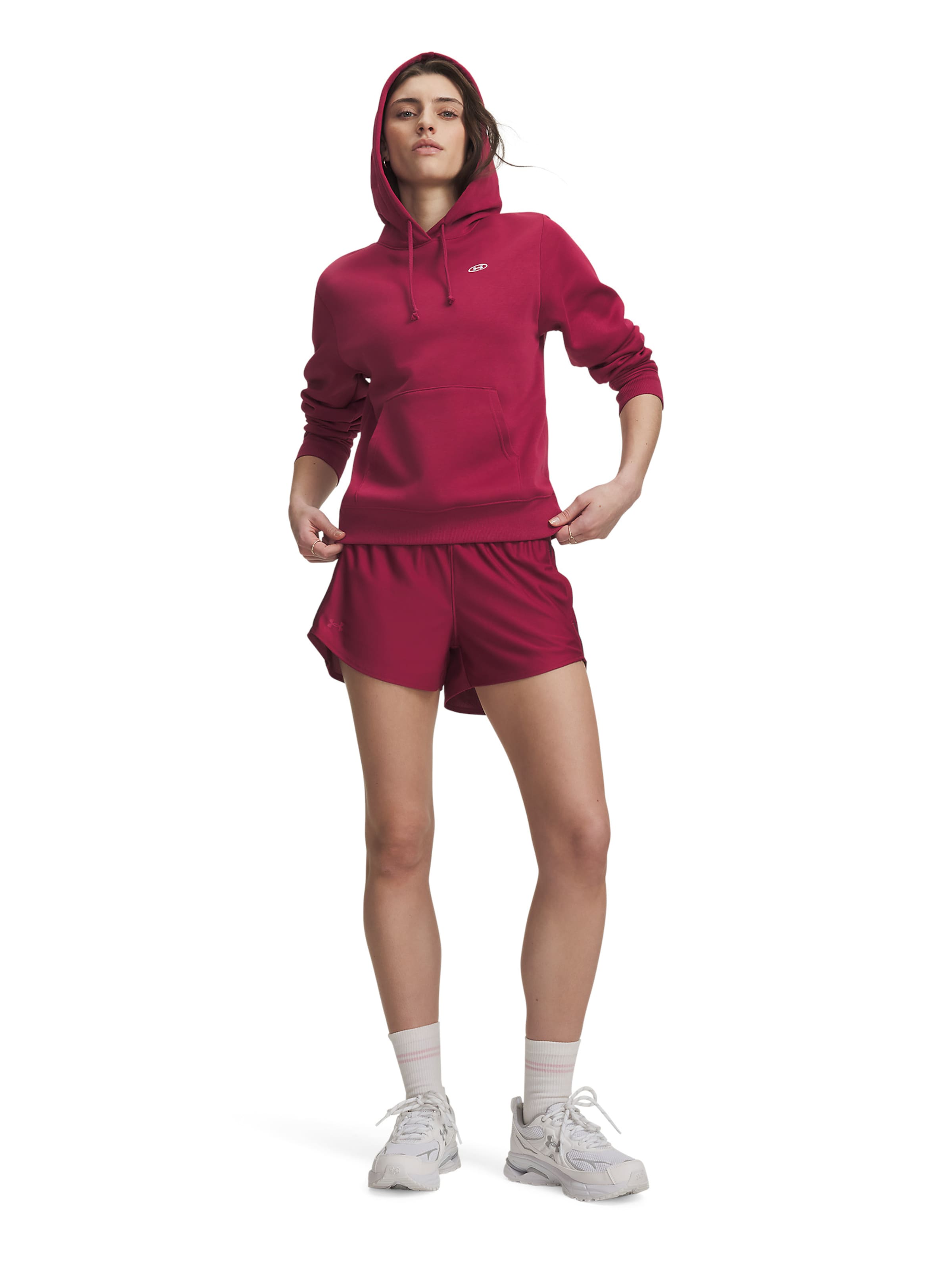UNDER ARMOUR Regular Sportbroek 'Play Up' in Rood