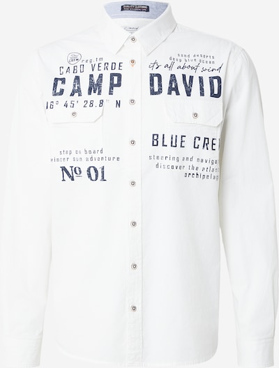 Marškiniai iš CAMP DAVID, spalva – tamsiai mėlyna jūros spalva / balta, Prekių apžvalga