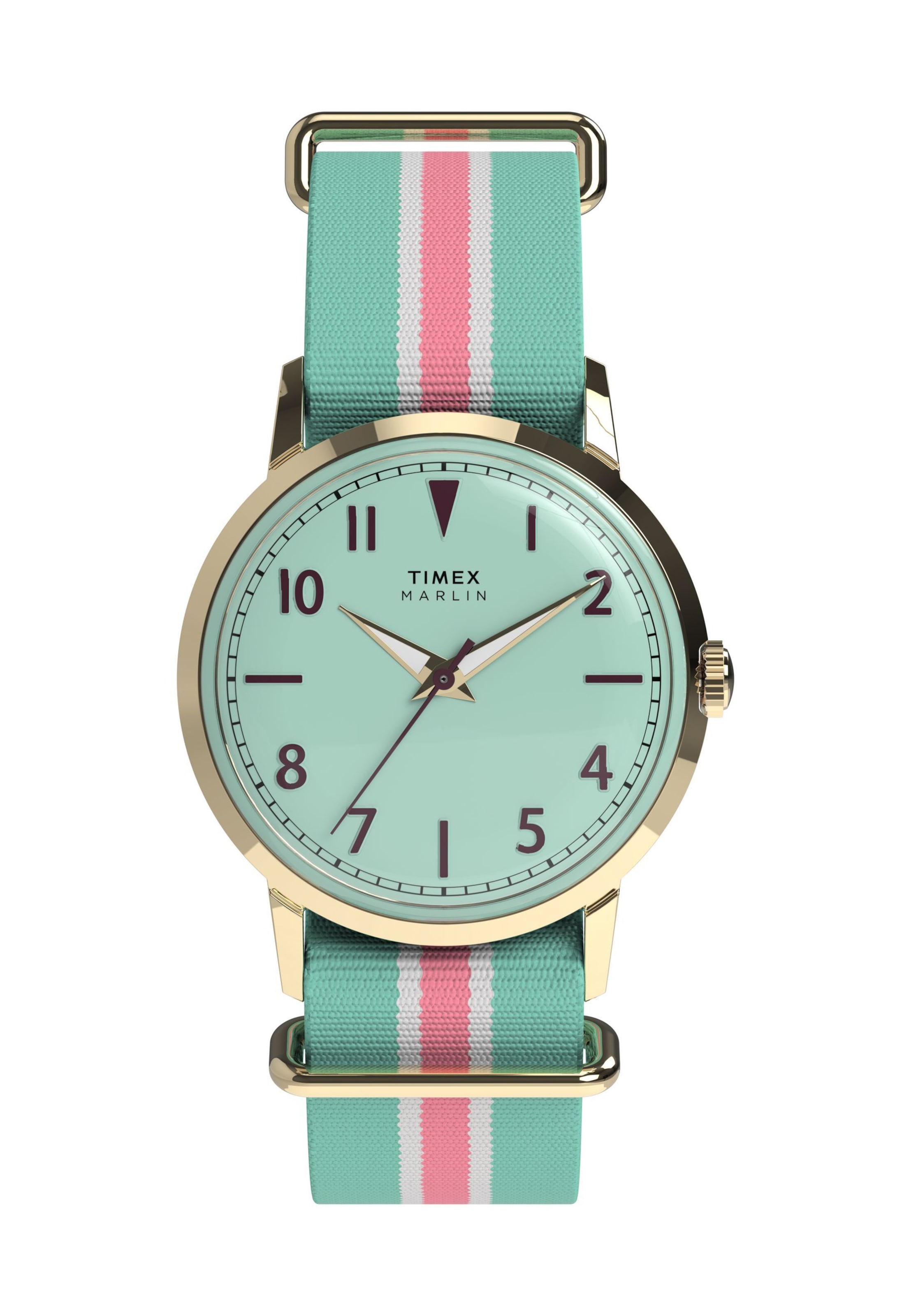 TIMEX Analoog horloge in Groen: voorkant