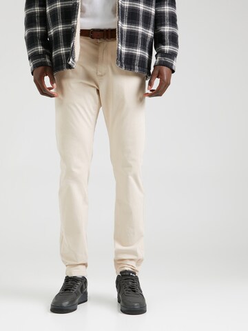 INDICODE JEANSSlimfit Chino hlače 'GOWER' - bijela boja: prednji dio