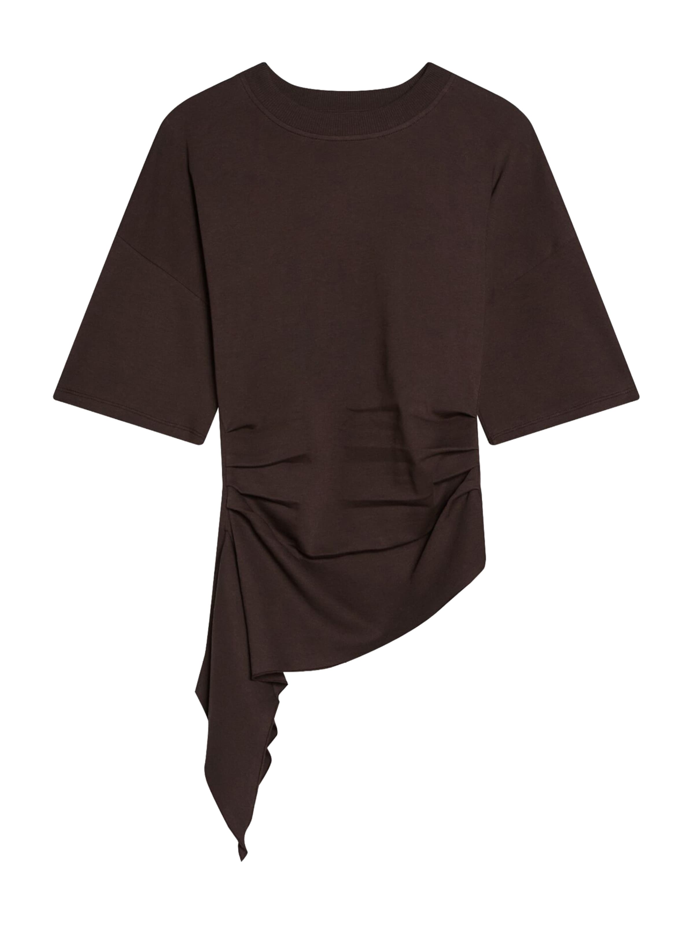 Bershka Shirt in Bruin: voorkant