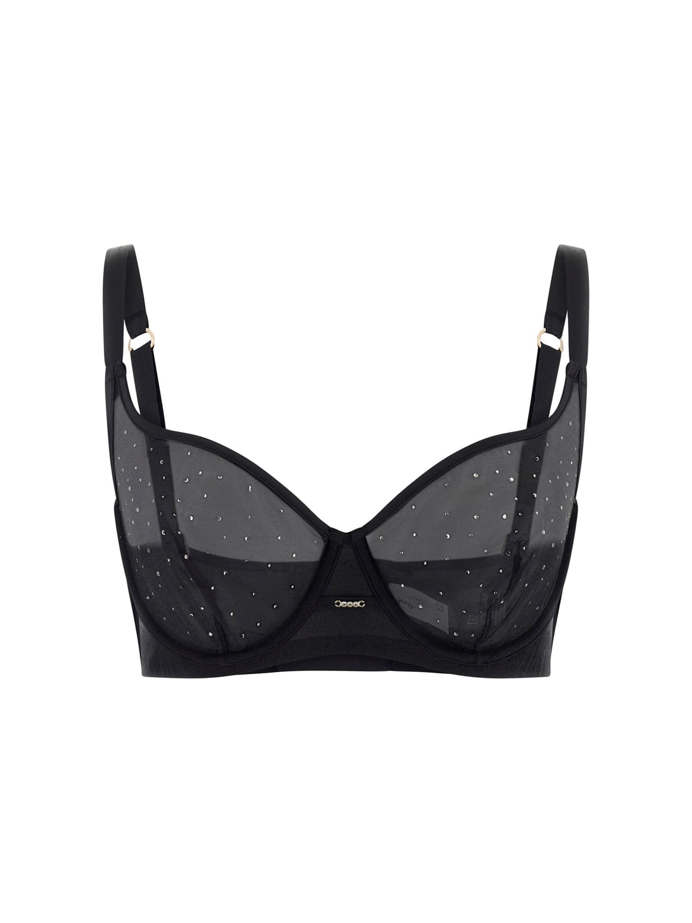 GUESS Balconette Bra 'Isa' in Black: front