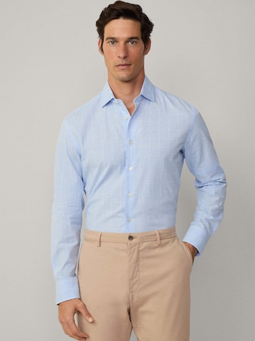 Hackett London Slim Fit Hemd in Blau: Vorderseite