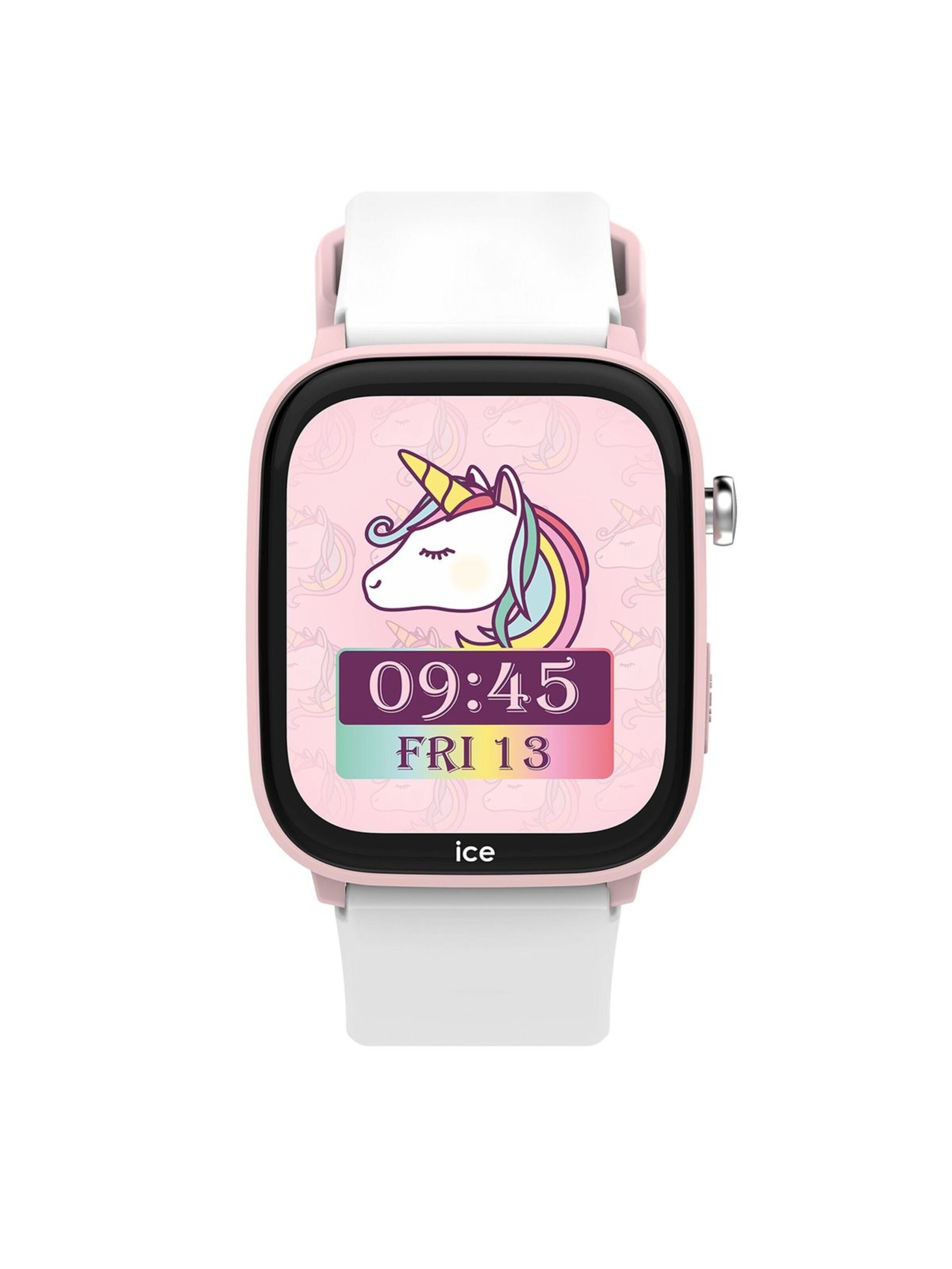 Montre digitale Ice-Watch en blanc : devant