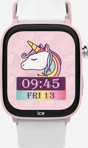 Montre digitale Ice-Watch en blanc : devant