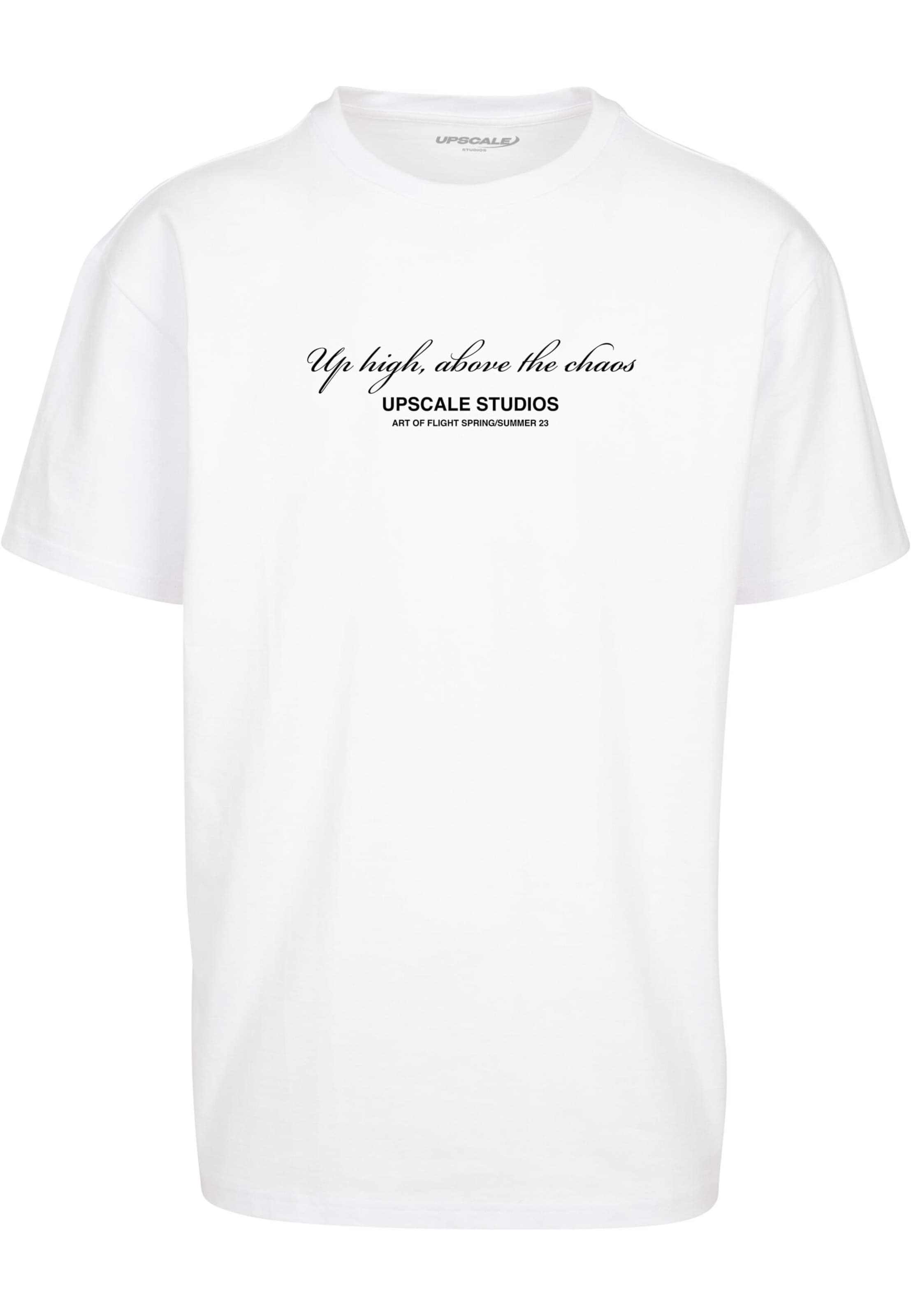 MT Upscale T-Shirt 'Paperbird' in Weiß