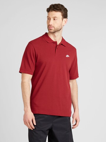 Nike Sportswear Shirt 'CLUB' in Rood: voorkant