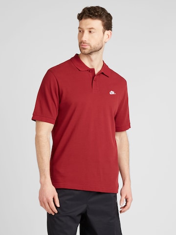 Nike Sportswear Koszulka 'CLUB' w kolorze czerwony: przód