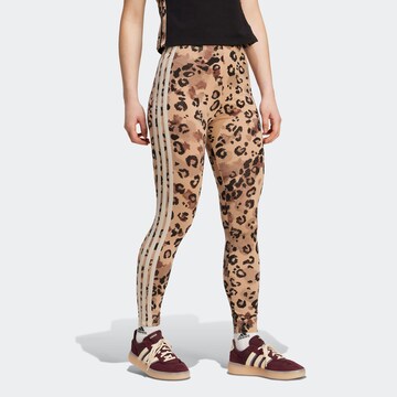 ADIDAS SPORTSWEAR Skinny Sporthose in Braun