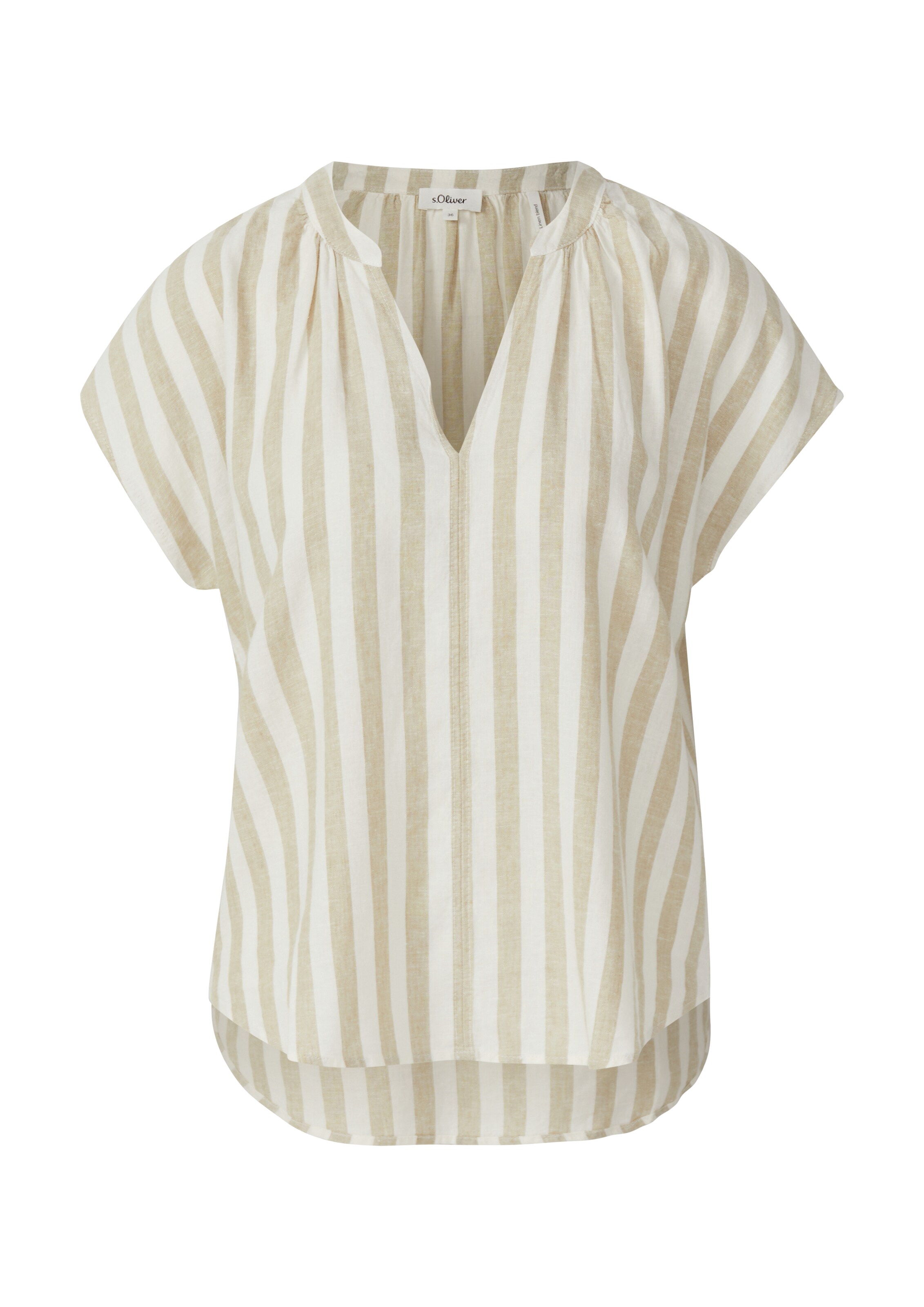 s.Oliver Blouse in Bruin: voorkant