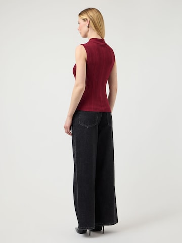 YAS Strickweste in Rot