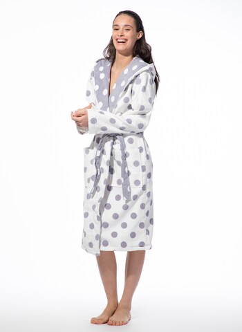 Accappatoio corto di Sanetta in bianco: frontale