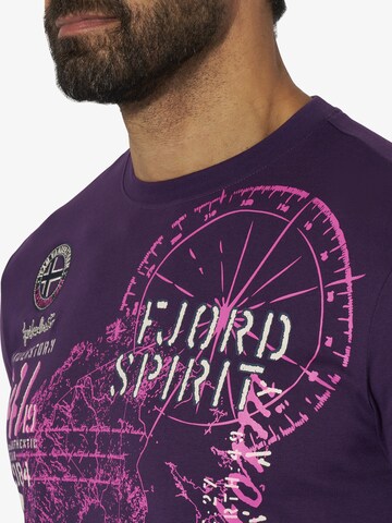 Jan Vanderstorm Shirt 'Dominik' in Purple