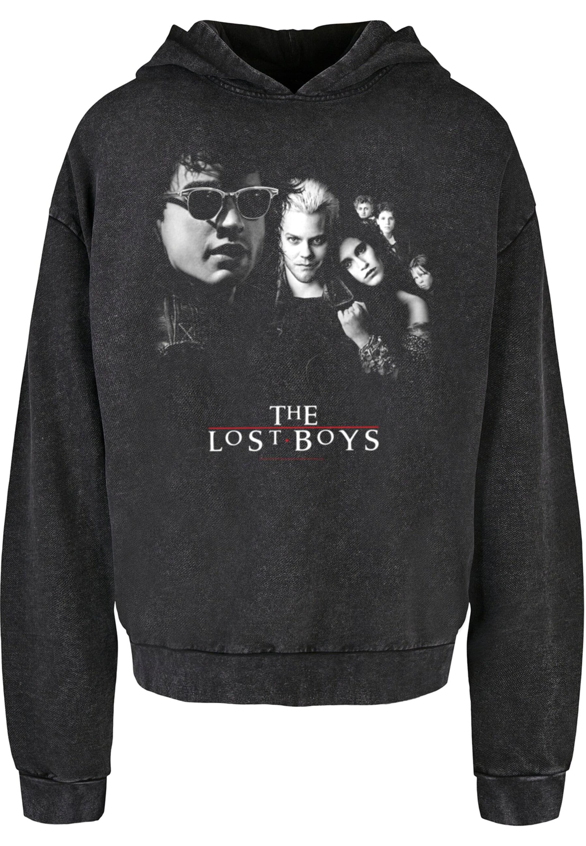 ABSOLUTE CULT Sweatshirt 'The Lost Boys - Mono Poster' in Zwart: voorkant
