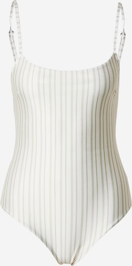 Samsøe Samsøe Badeanzug 'Leah' in hellgrün / weiß, Produktansicht