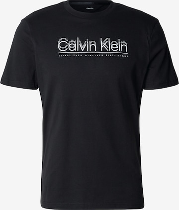 melns Calvin Klein T-Krekls: no priekšpuses