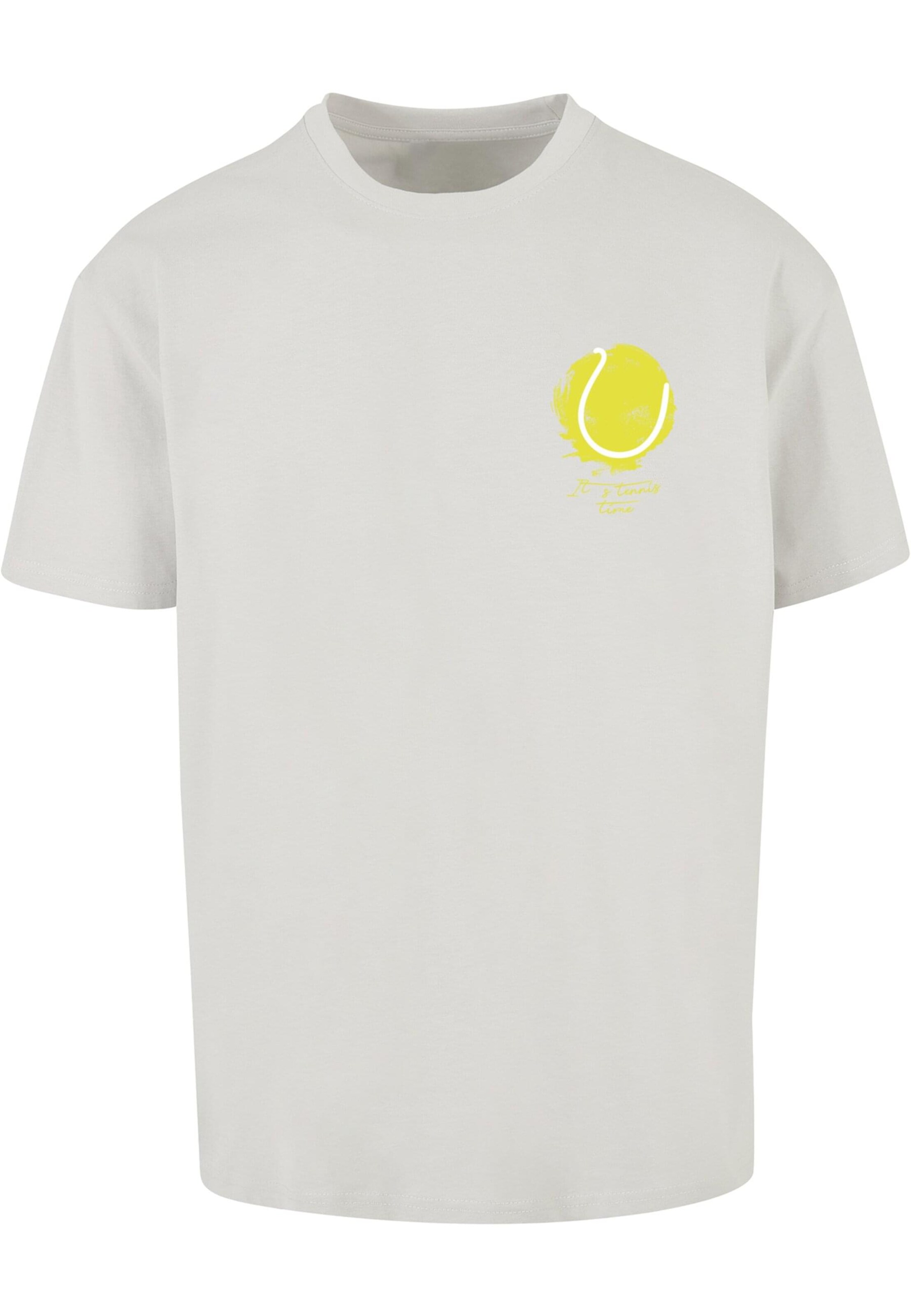 Merchcode Shirt 'Its Tennis Time' in Grey: front