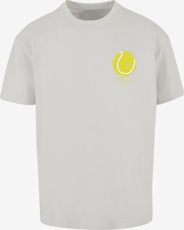 Merchcode Shirt 'Its Tennis Time' in Grijs: voorkant