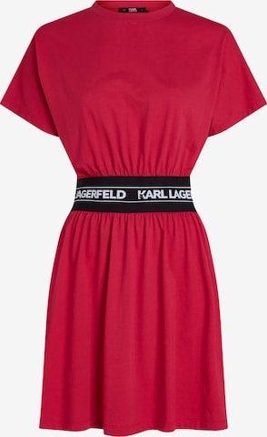 Karl Lagerfeld - Vestido em vermelho: frente