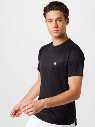 T-Shirt fonctionnel Superdry en noir : devant