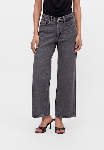 Vero Moda Petite Wide leg Jeans 'VMTESSA' in Grijs: voorkant