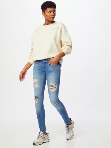 ONLY Skinny Jeans 'Coral' in Blauw