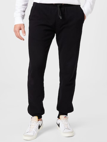 s.Oliver Tapered Pants in Black: front