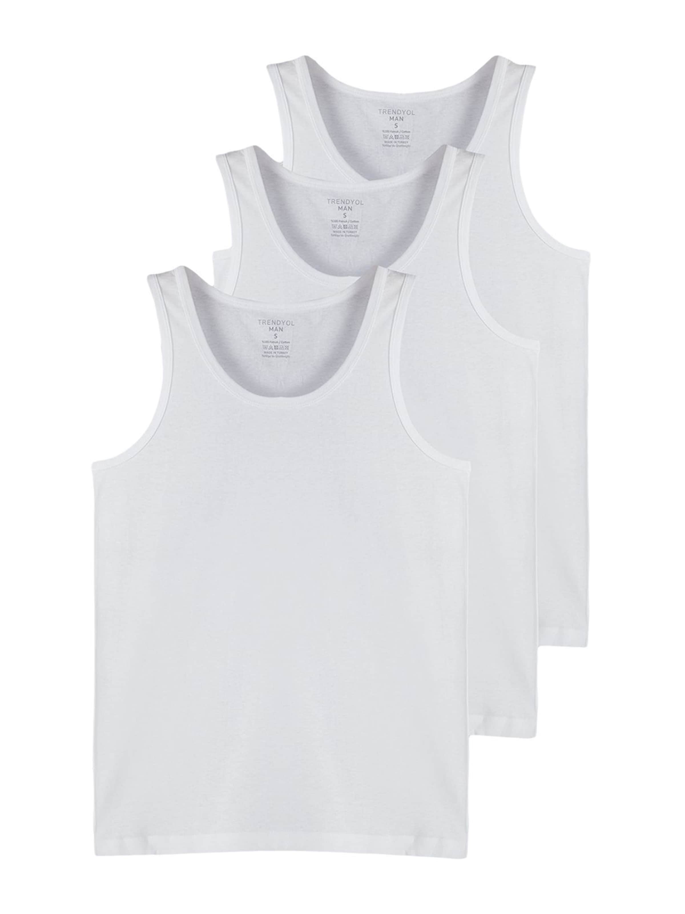 Trendyol Trikó és alsó póló 'Athlete' - fehér: elől