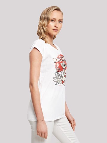 F4NT4STIC Shirt 'Tom and Jerry TV Serie Rocket Prank' in White