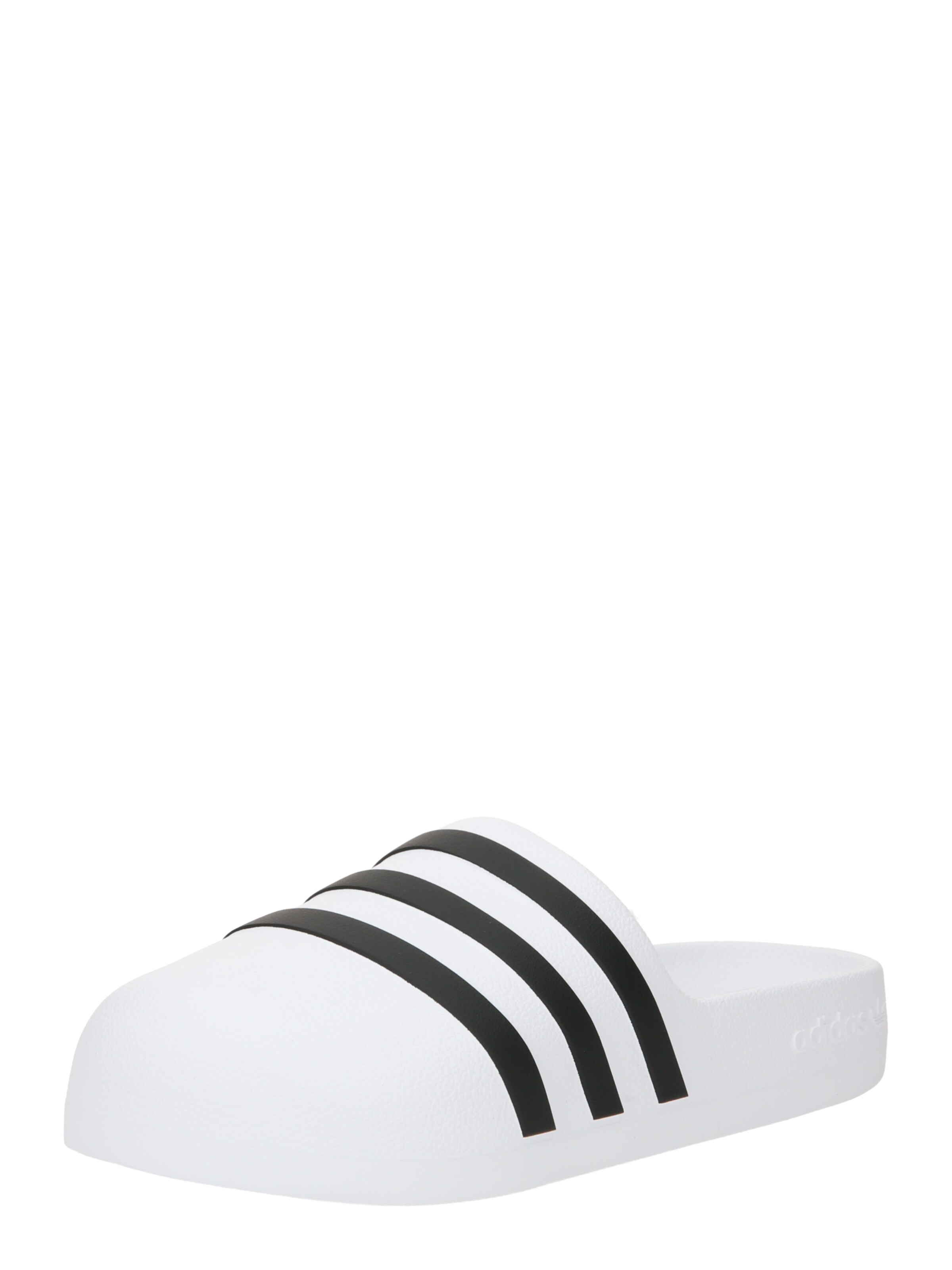 ADIDAS ORIGINALS Pantolette 'Adifom Adilette' in Weiß: Vorderseite