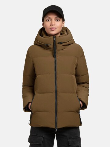 khujo Winterjas ' Fanc2-YM ' in Groen: voorkant