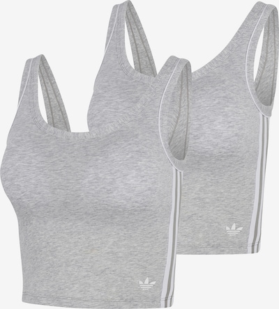 ADIDAS ORIGINALS Crop-Top ' Adicolor Comfort Flex ' in L in graumeliert, Produktansicht