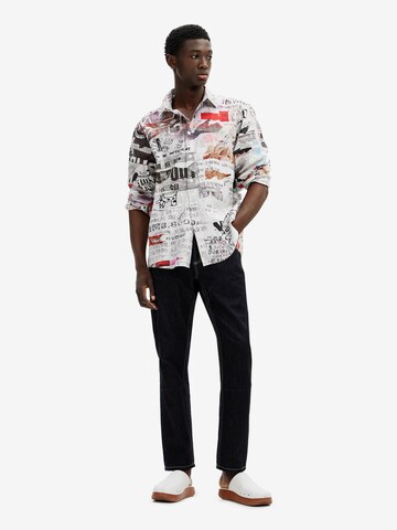 Coupe regular Chemise Desigual en mélange de couleurs