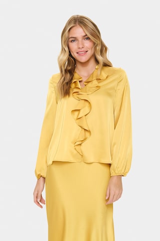 SAINT TROPEZ Bluse 'Lodisa' in Gelb: Vorderseite