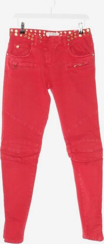 Balmain Jeans in 30 in Red: front