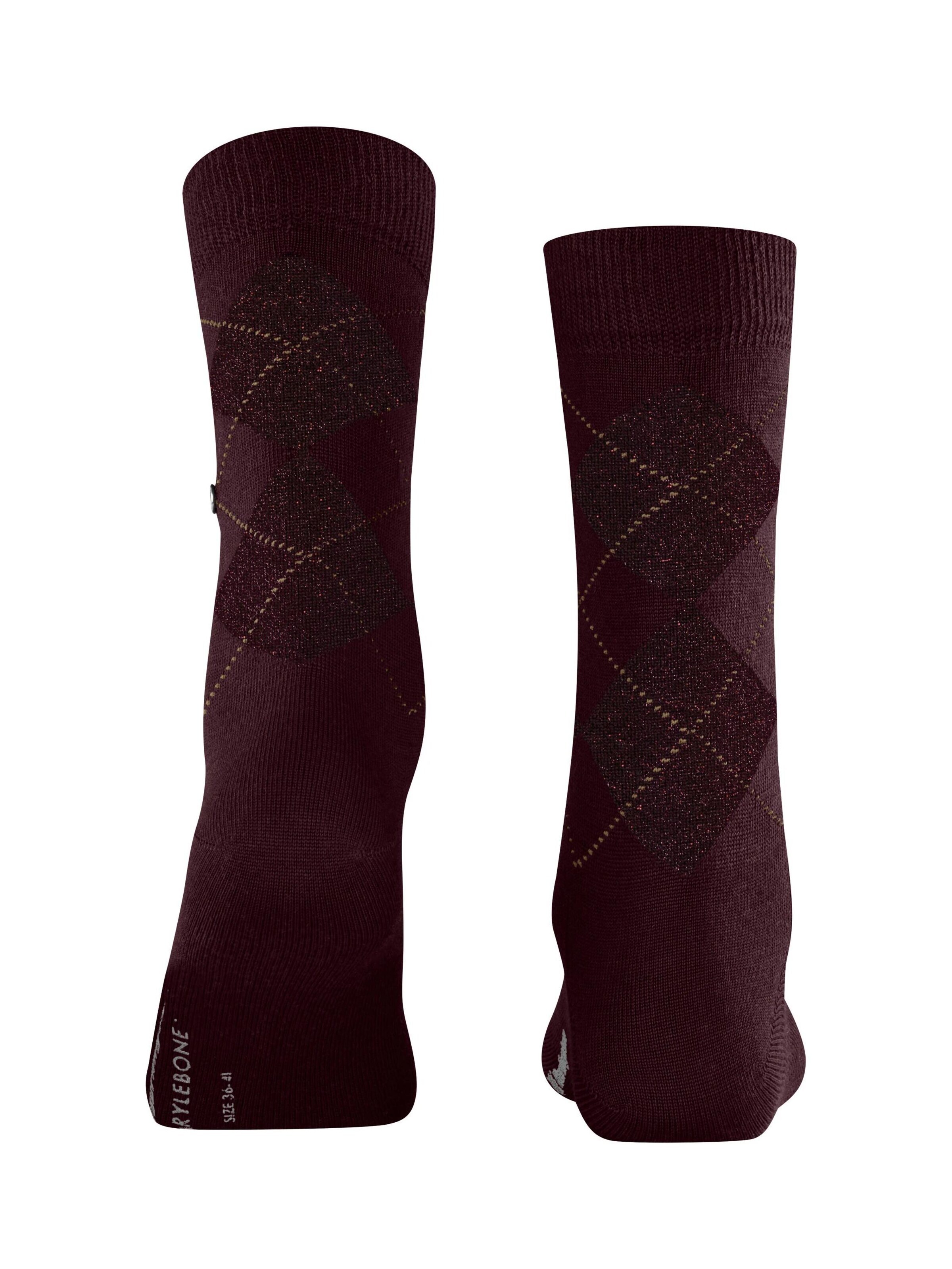 BURLINGTON Socken 'Marylebone Glitter'‌‌‌‌‌‌ in Rot