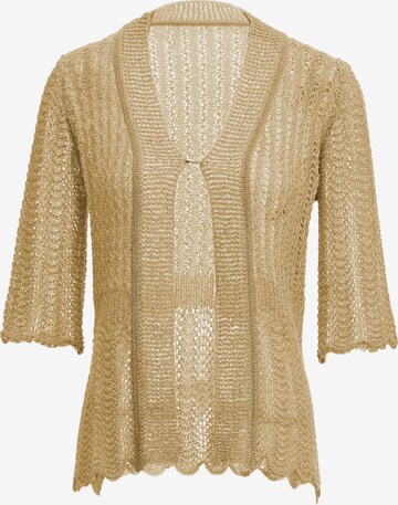 CELOCIA Knit Cardigan in Beige: front