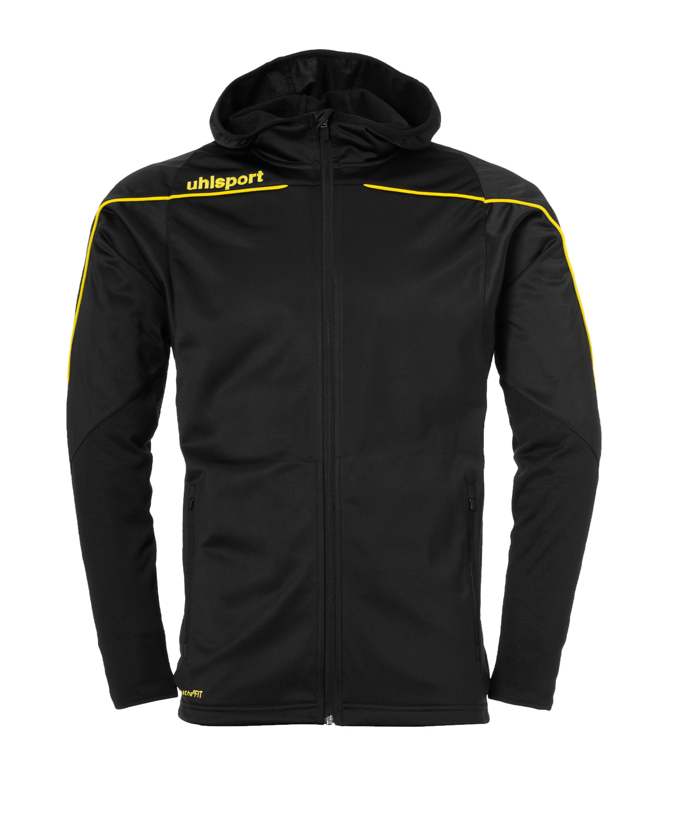UHLSPORT Jacke in Schwarz: Vorderseite