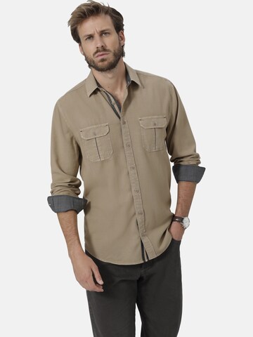 Coupe regular Chemise ' Milanverzi ' BABISTA en beige : devant