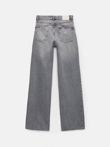 Pull&Bear Wide leg Jeans in Grey