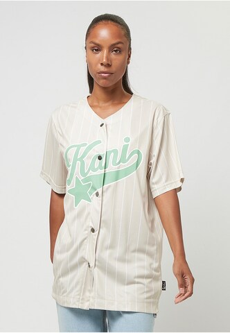 Karl Kani Oversized Shirt in Beige: front