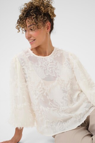 Cream Bluse 'Freja' i hvid