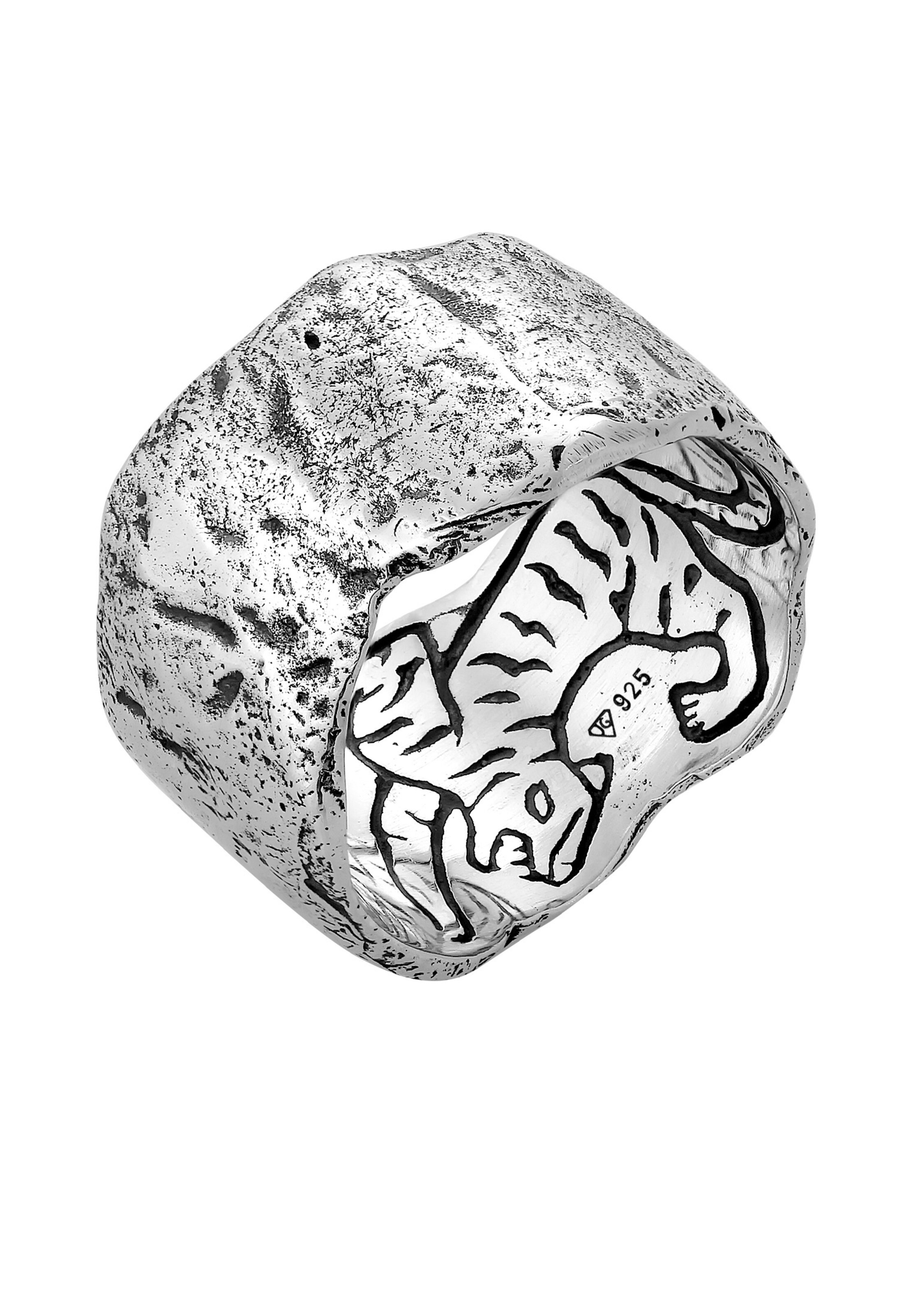 Haze&Glory Ring 'El Tigre' in Silber: Vorderseite