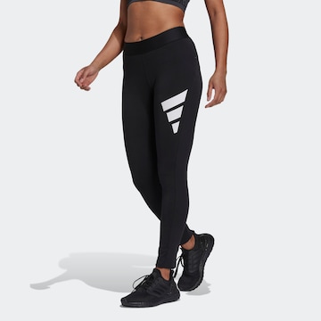 ADIDAS PERFORMANCE Skinny Workout Pants 'Future Icons' in Black: front