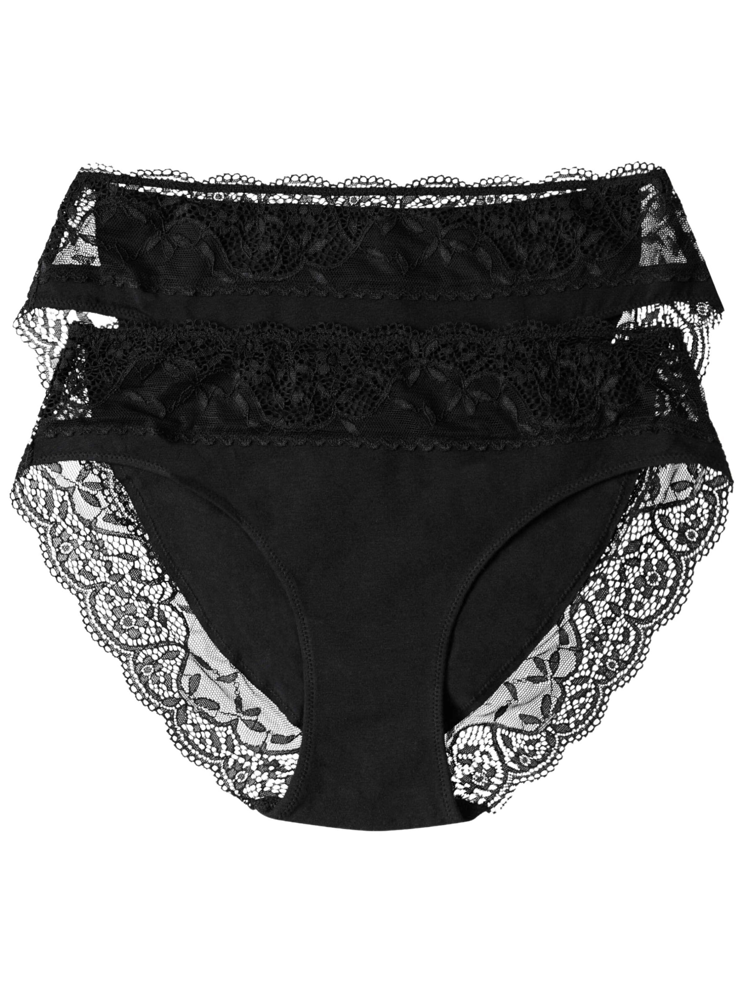 ESOTIQ - Panti 'Taillenslip Patri im 2er Pack, leichter Shaping Effekt, hohe Leibhöhe L' en negro: frente
